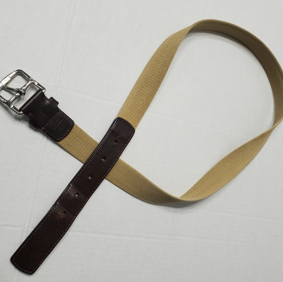 Coach Accessories - Vintage COACH Leather Canvas Belt
